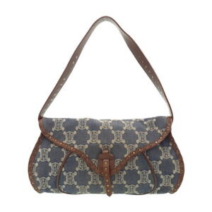 Celine PARIS Macadam Leather Shoulder Bag Brown